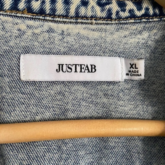 Justfab Denim Jumpsuit - Picture 7 of 7